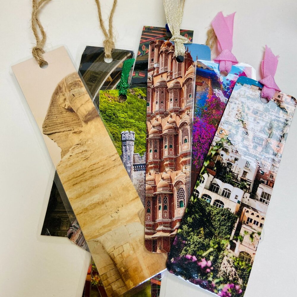 Architectural Gems Bookmarks Lot feat. Bougainvillea Cat